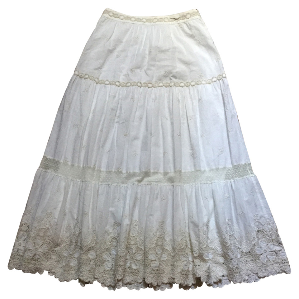 Blumarine Skirt Cotton in White