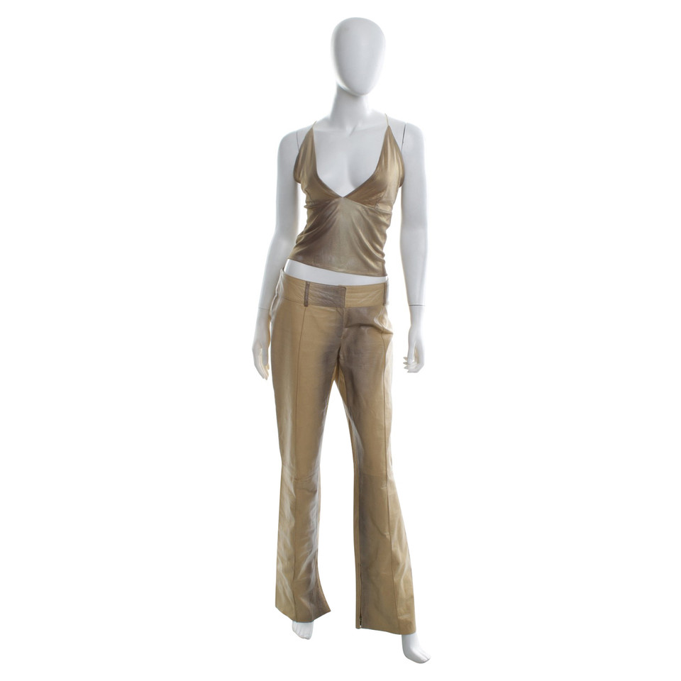 Patrizia Pepe Leather pants with top