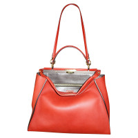 Fendi Peekaboo Bag Large Leather in Red