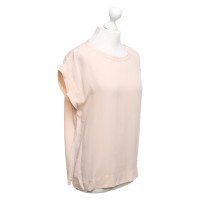 Theory Chemise en soie de couleur nude