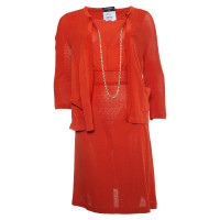 Chanel Kleid aus Baumwolle in Orange