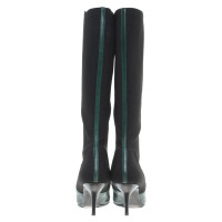 Dolce & Gabbana Green leather boots