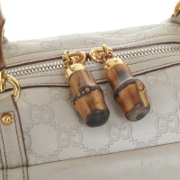 Gucci Leder-Handtasche in Beige