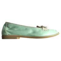 Fratelli Rossetti Slippers/Ballerina's Leer in Groen