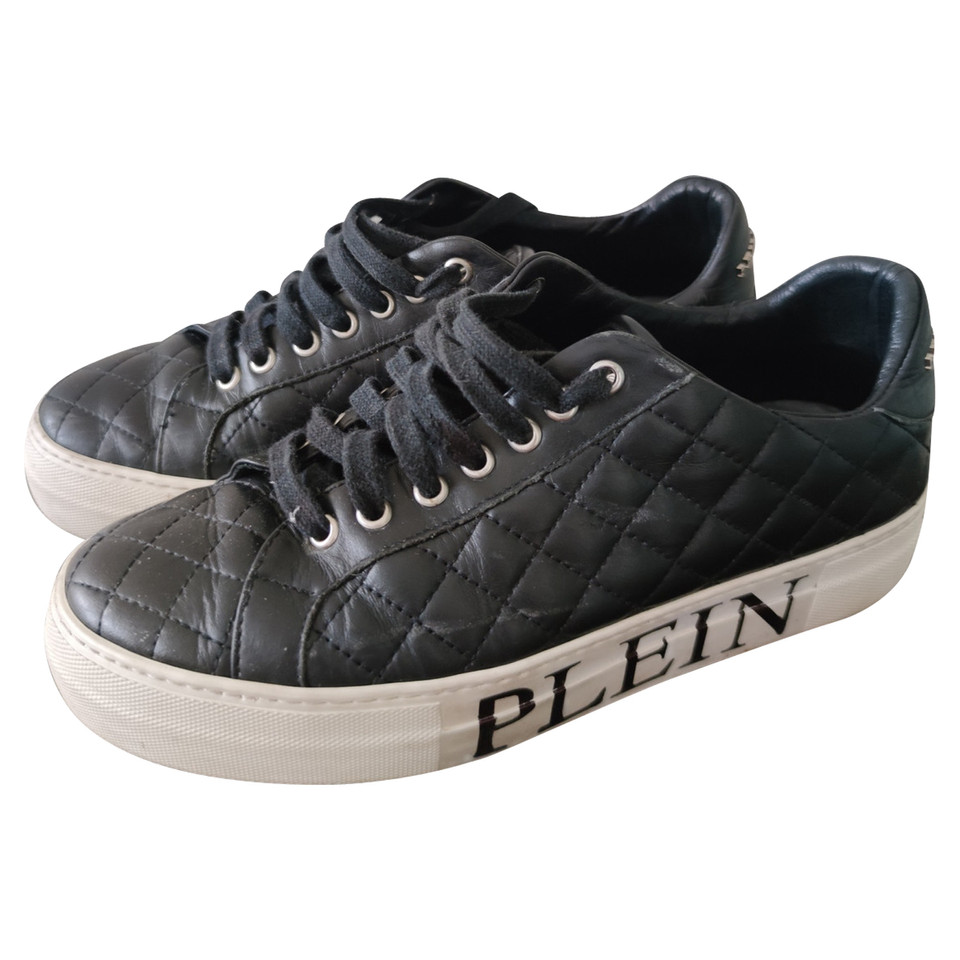 Philipp Plein Sneakers aus Leder in Schwarz