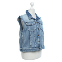 Marc Cain Gilet in Denim in Blu