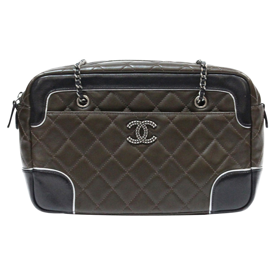 Chanel Camera Bag in Pelle in Marrone