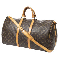 Louis Vuitton Keepall 55 Bandouliere Canvas in Brown