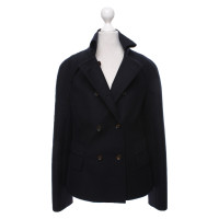Salvatore Ferragamo Jacket/Coat Wool in Blue