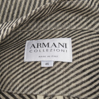 Armani Collezioni Jacket beige brown diagonal gestr.