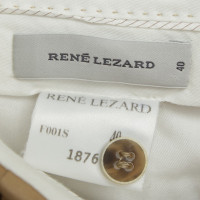René Lezard Pantalon en coton avec pli