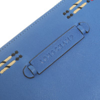 Longchamp Tasje/Portemonnee Leer in Blauw