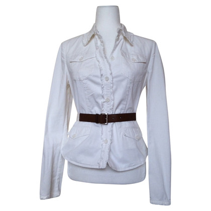 Prada Jacket/Coat Cotton in White