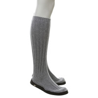 Malo Slippers/Ballerinas Cashmere in Grey