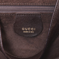 Gucci Borsa in pelle marrone