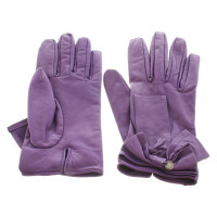 Riani Handschuhe aus Leder in Violett