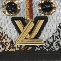 Louis Vuitton Twist MM23 aus Leder in Schwarz