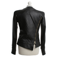Just Cavalli Leather jacket in black