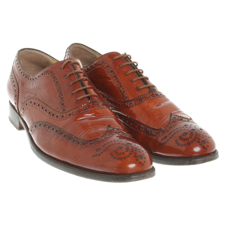 Benson's Patent leather lace-up shoes