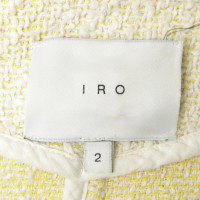 Iro Tweed korte jas met vernietigde elementen
