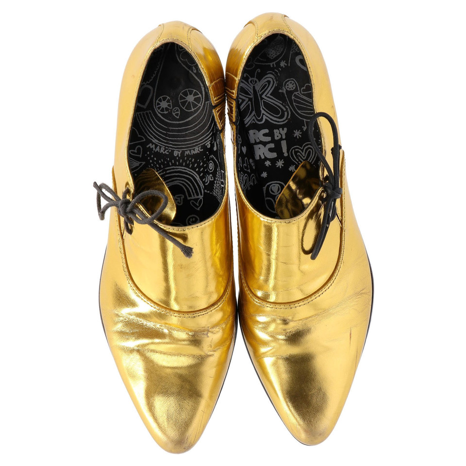 Marc By Marc Jacobs Slipper/Ballerinas aus Lackleder in Gold