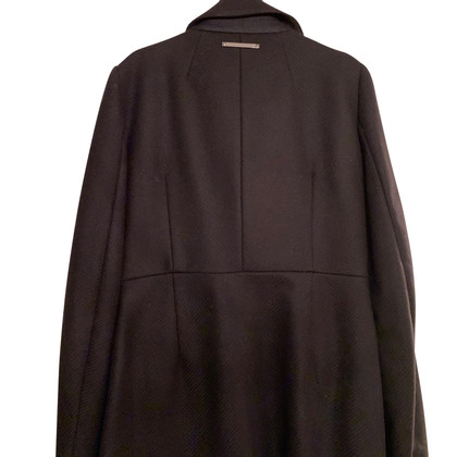 Sportmax Jacke/Mantel aus Wolle in Schwarz