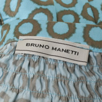 Bruno Manetti Zijden blouse met patronen