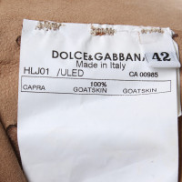 Dolce & Gabbana Jasje van het leer in bruin