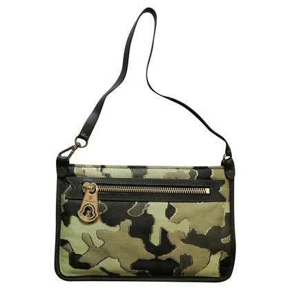 Moncler Clutch Bag Canvas in Green
