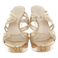 Christian Dior Sandaletten in Gold