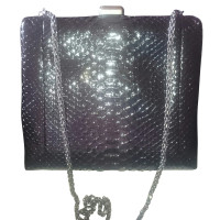 Chanel "Kus-Lock Bag" Python Leather