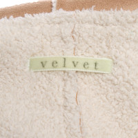 Velvet Jacket/Coat in Beige