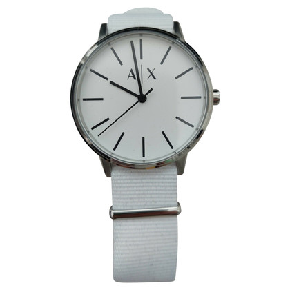Armani Exchange Watch Cotton in White