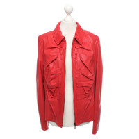 Escada Jacket/Coat Leather in Red