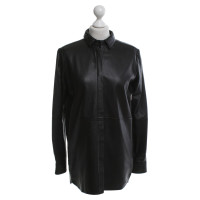 Other Designer Uterque - leather blouse in black