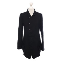 Ann Demeulemeester Jacke/Mantel aus Wolle in Schwarz