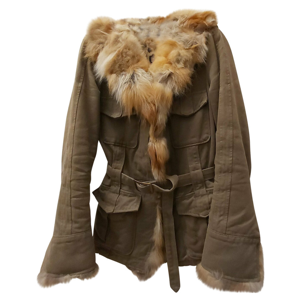 Thes & Thes Top Fur in Olive