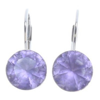 Swarovski Earrings in purple