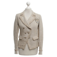 Chanel Linnen blazer in beige