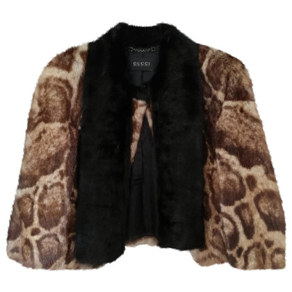 Gucci Mink jacket with pattern