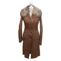 Gucci Lambskin coat in light brown