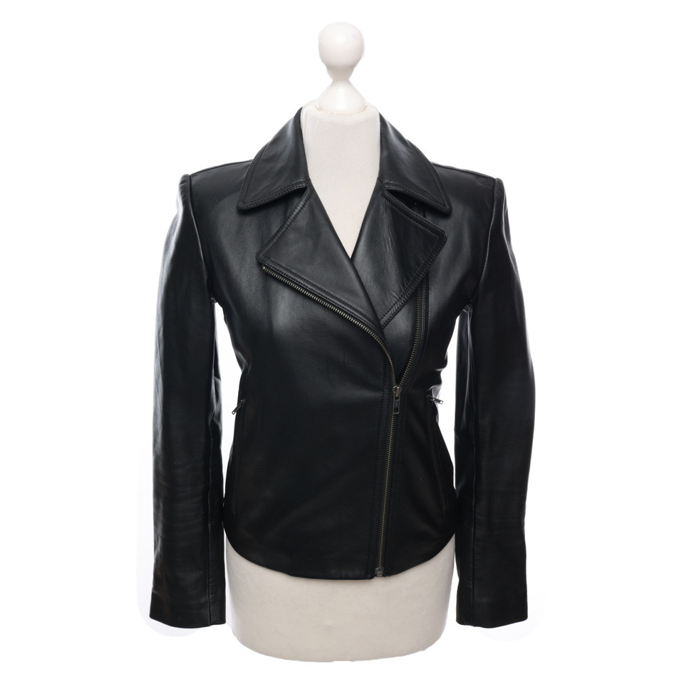 Dkny Jacket/Coat Leather in Black