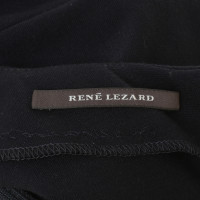 René Lezard Schede jurk in donkerblauw