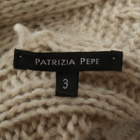 Patrizia Pepe Cappotto lavorato a maglia in beige