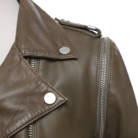 Rich & Royal Jacket/Coat Leather in Olive