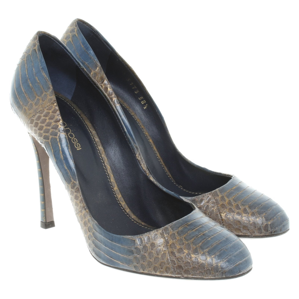 Sergio Rossi pumps made of python leather
