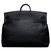 Hermès Birkin HAC 60 aus Leder in Schwarz