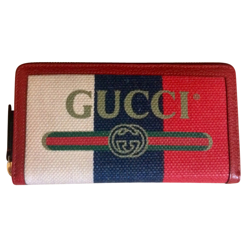 Gucci Täschchen/Portemonnaie aus Canvas