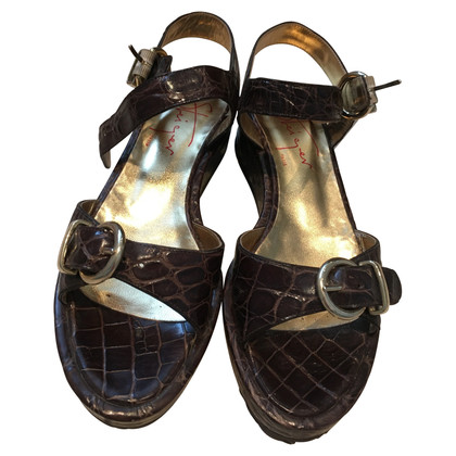 Walter Steiger Sandals Leather in Brown