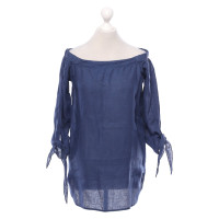 0039 Italy Top Linen in Blue